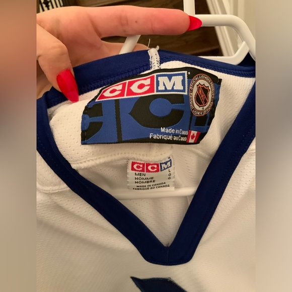 TORONTO MAPLE LEAFS NHL Vintage White Home 2000-2007 Hockey Jersey OG CCM SZ L/G - Picture 9 of 16